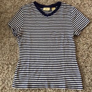 The Limited | Vintage Striped V-Neck Tee